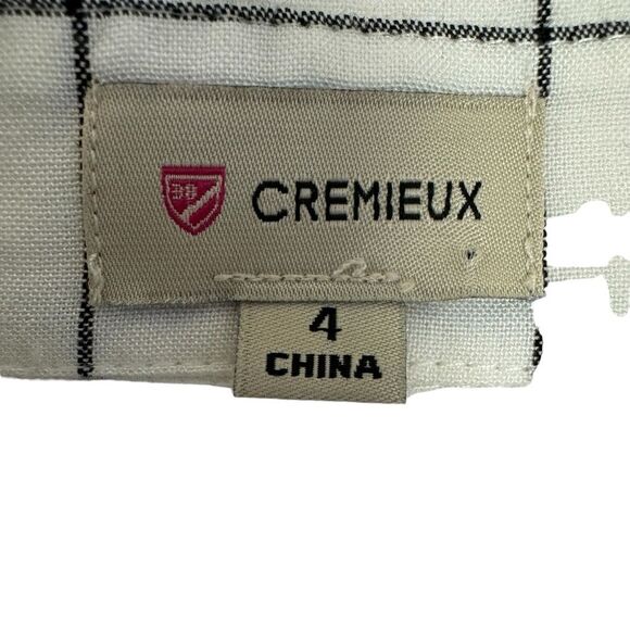 Sleeveless Grid Print Dress‎ White & Black Career Casual Party - Picture 4 of 8